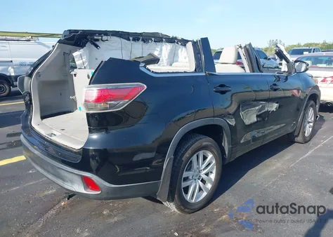 2014 Toyota Highlander Le Plus V6/Le V6 from USA, damaged, VIN 5TDZKRFH4ES005192